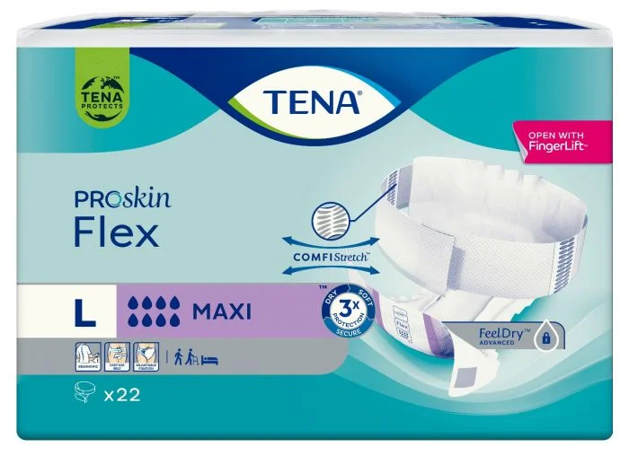TENA Proskin Flex Maxi beltebleie str L 22 stk v:4628798