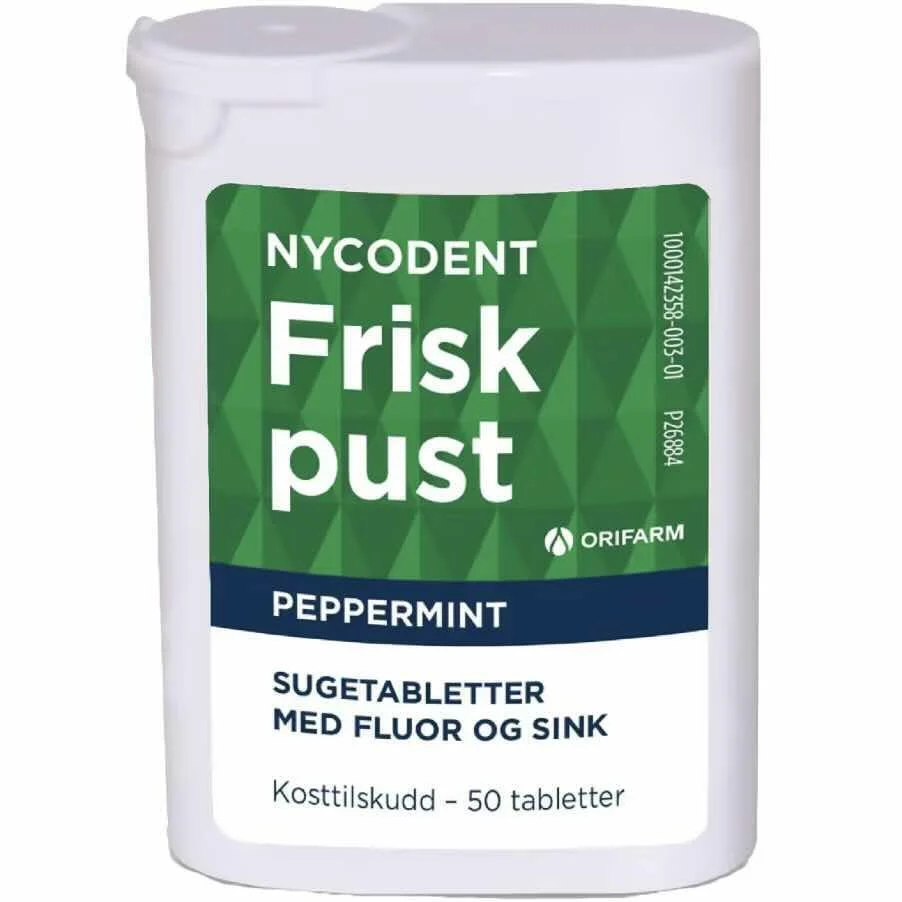 Nycodent Frisk Pust Peppermint - 50 stk. v:5558907