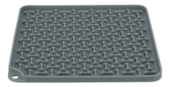 Trixie Lick’n’Snack slikkematte 20 x 20 cm – grå v:1073501 Trixie Lick’n’Snack slikkematte 20 x 20 cm – grå v:1073501