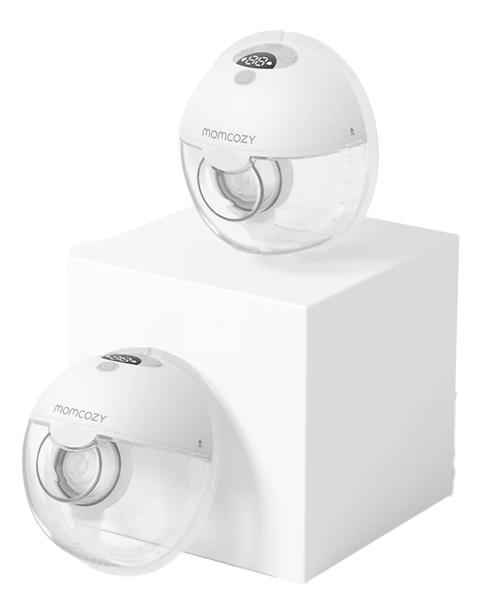 Momcozy M5 Dobbelt Bærbar Brystpumpe – Grå – 1 stk. v:7638722