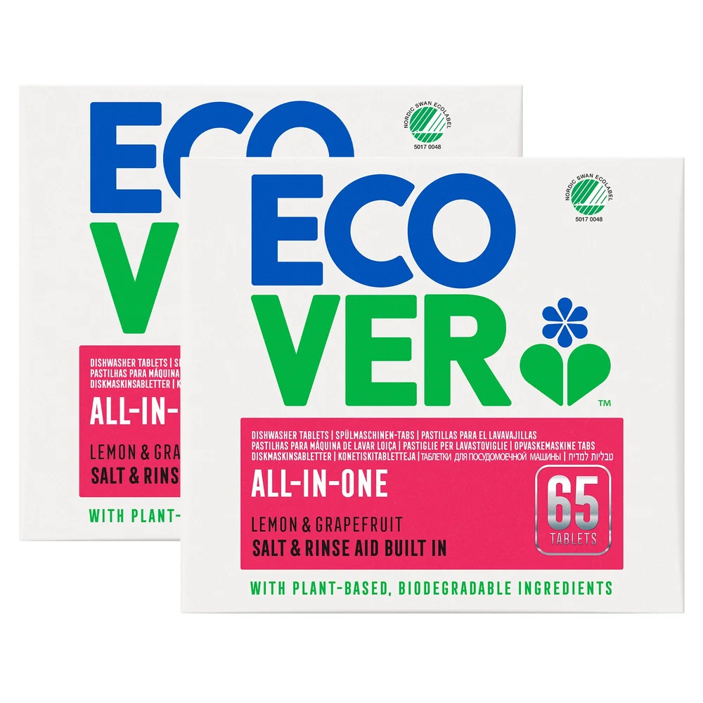 All In One Oppvaske tabletter | 2 x 65 tabletter v:3185966