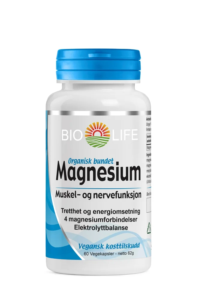 Bio Life Magnesium 60 Tabletter – Kosttilskudd v:9366317