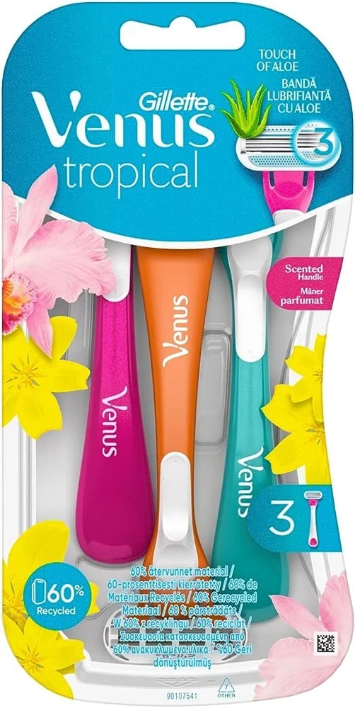 Venus Tropical Barberhøvler 3pk v:7528228