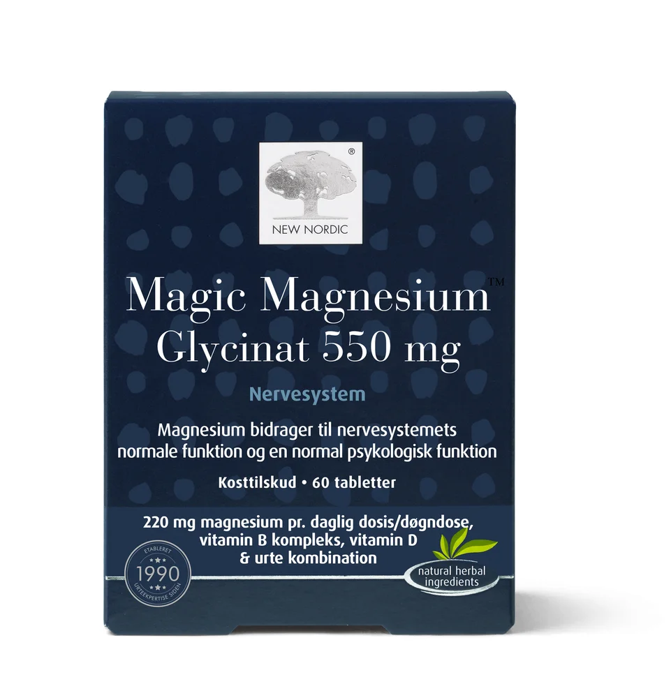 New Nordic Magic Magnesium Glycinat 60stk v:4771715
