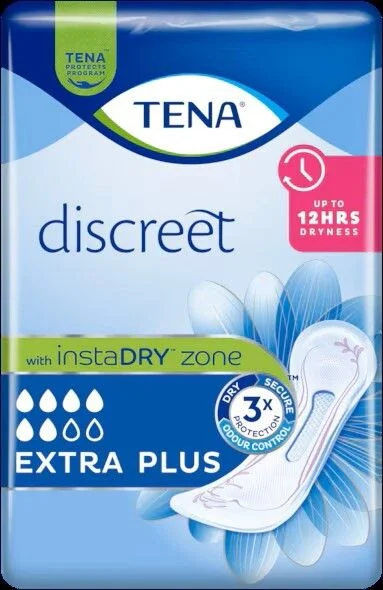 TENA Discreet Extra Plus Inkontinensbind – 24 stk. v:8930149 TENA Discreet Extra Plus Inkontinensbind – 24 stk. v:8930149