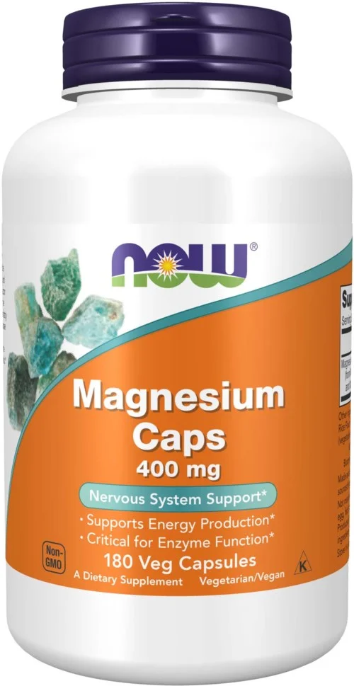 NOW Magnesium 400 Mg 180 stk v:3612377