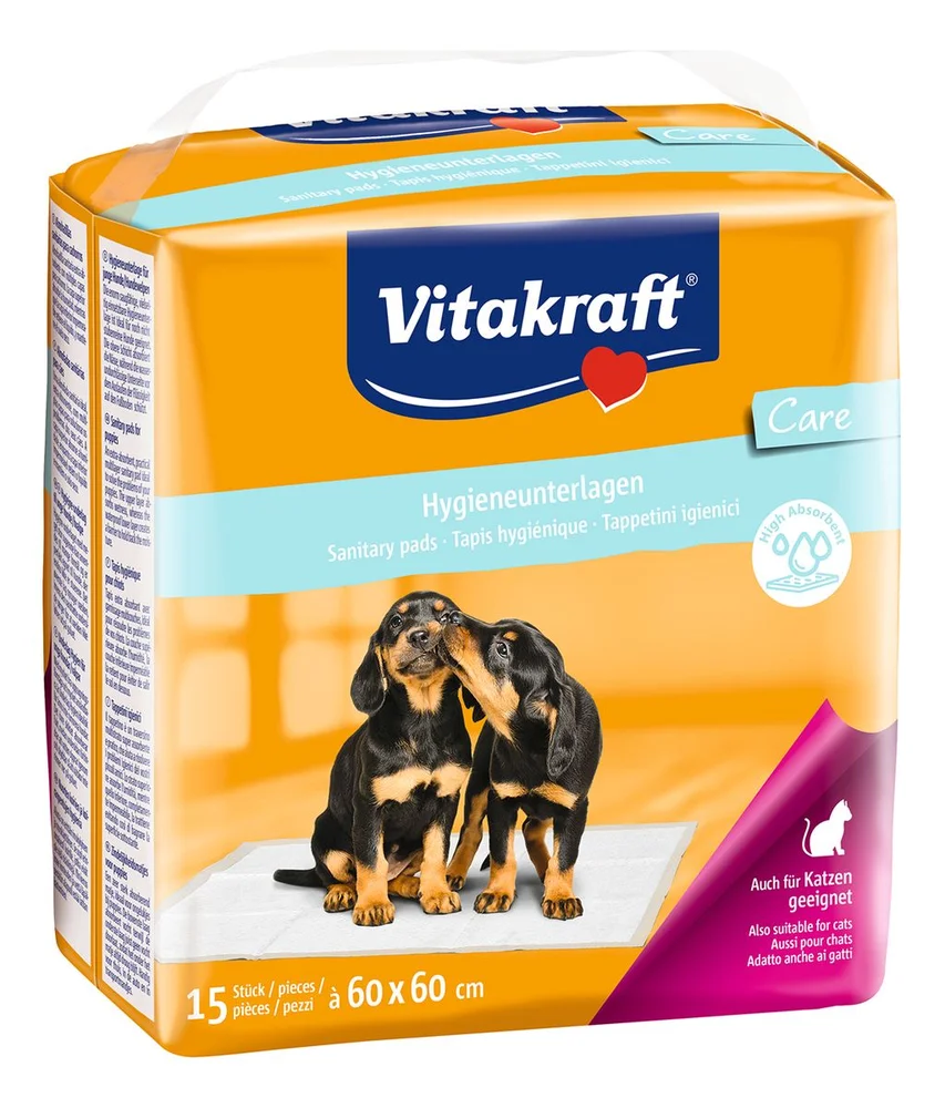 Vitakraft Hygiejne underlag 60x60 cm - 15 stk v:6260529